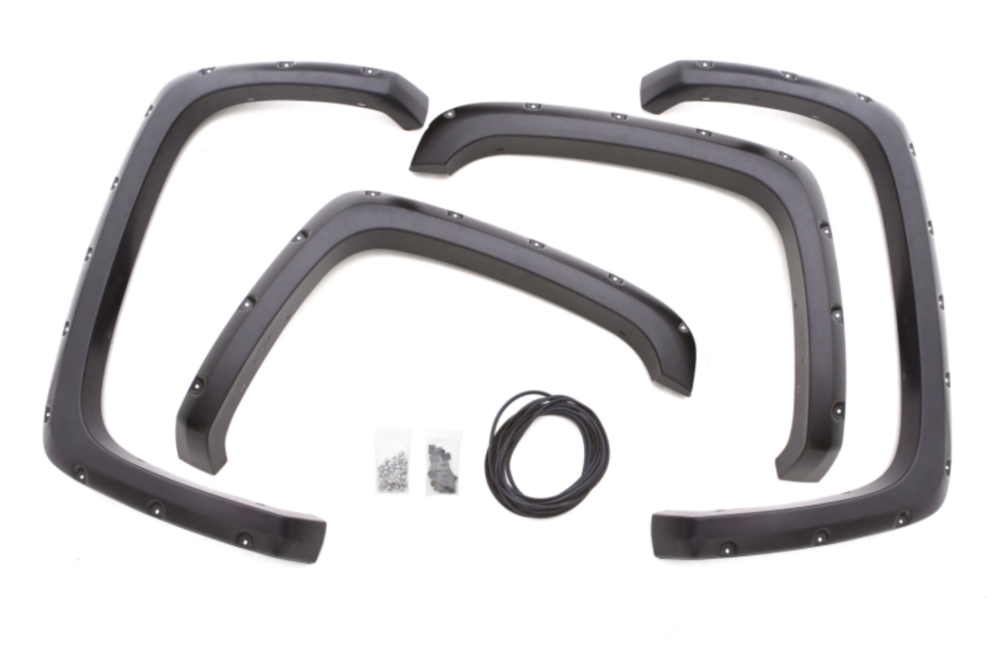 Picture of Lund 14-15 Chevy Silverado 1500 RX-Rivet Style Textured Elite Series Fender Flares - Black 4 Pc