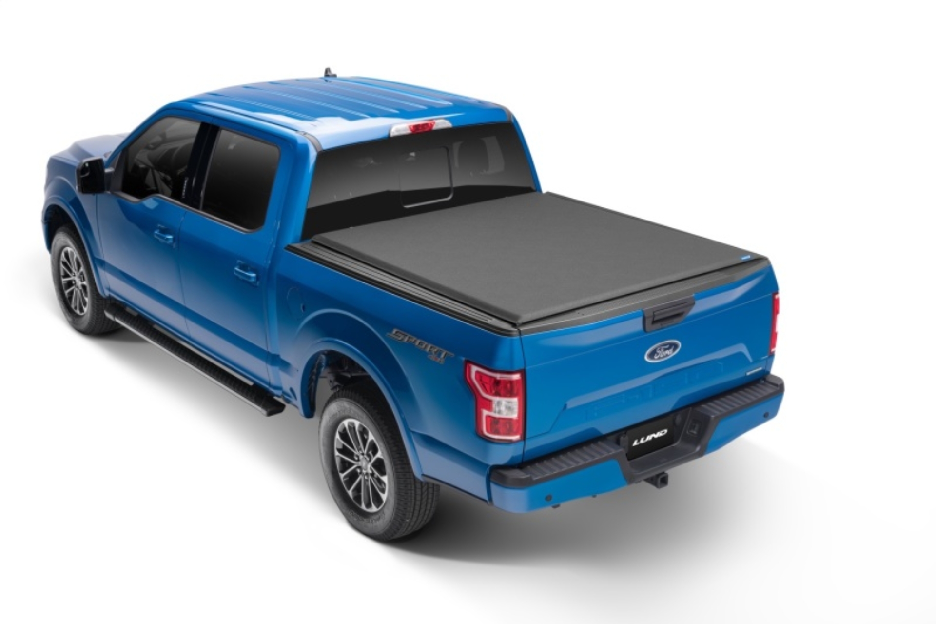 Picture of Lund 04-18 Ford F-150 8ft- Bed Genesis Elite Roll Up Tonneau Cover - Black