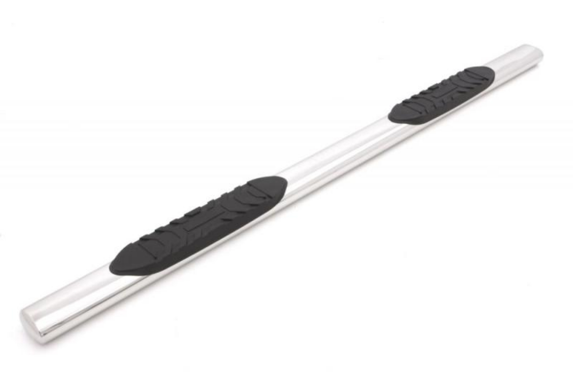 Picture of Lund 07-17 Chevy Silverado 1500 Ext- Cab 5in- Oval Straight SS Nerf Bars - Polished