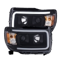 Picture of ANZO 2015+ GMC Canyon Projector Headlights w- Plank Style Design Black w- Amber