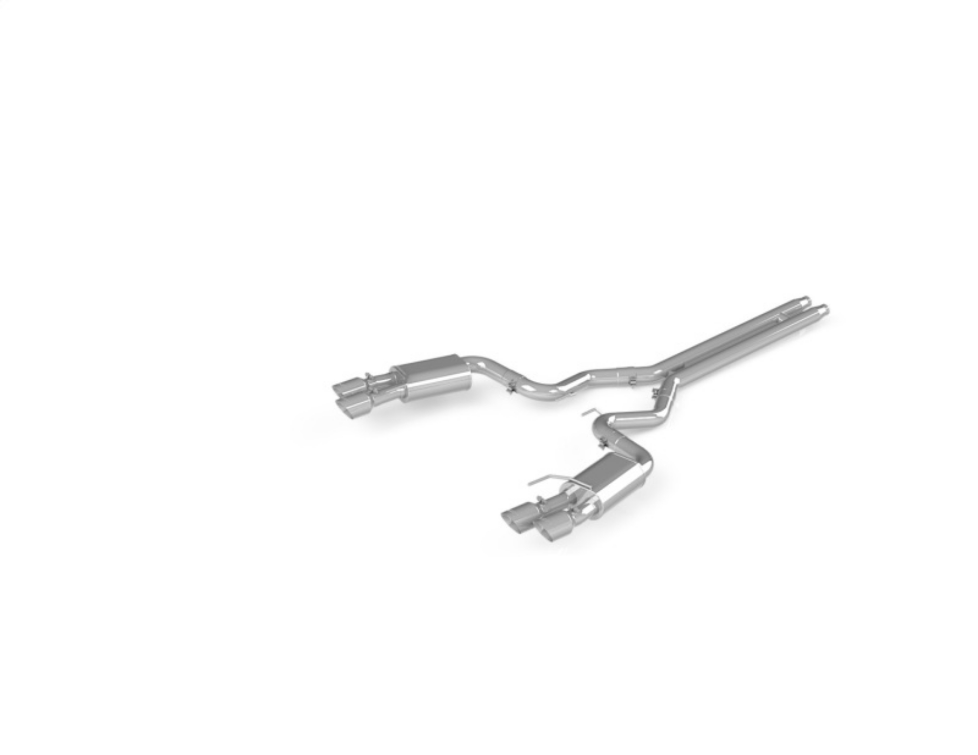 Picture of MBRP 18-19 Ford Mustang GT 5-0 3in Dual Split Rear Cat Back w- Quad 4-0in Dual Wall Tips- T304
