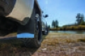 Picture of Husky Liners Universal 12in Wide Black Rubber Front Mud Flaps w- Black Weight