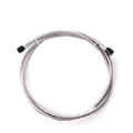 Picture of Snow Performance 1ft Stainless Steel Braided Line Black w- 4AN Fittings