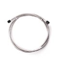 Picture of Snow Performance 2ft Stainless Steel Braided Line Black w- 4AN Fittings