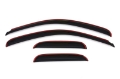 Picture of AVS 07-13 Chevy Silverado 1500 Ext- Cab Ventvisor Front & Rear Window Deflectors 4pc - Smoke