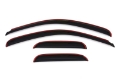 Picture of AVS 07-13 Chevy Silverado 1500 Ext- Cab Ventvisor Front & Rear Window Deflectors 4pc - Smoke