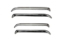 Picture of AVS 87-98 Ford F-250 Super Duty Ventshade Front & Rear Window Deflectors 4pc - Stainless