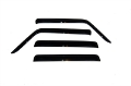 Picture of AVS 06-10 Jeep Commander Ventvisor Outside Mount Window Deflectors 4pc - Smoke
