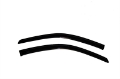 Picture of AVS 97-01 Mitsubishi Mirage Coupe Ventvisor Outside Mount Window Deflectors 2pc - Smoke