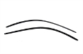 Picture of AVS 94-04 Ford Mustang Ventvisor Outside Mount Window Deflectors 2pc - Smoke