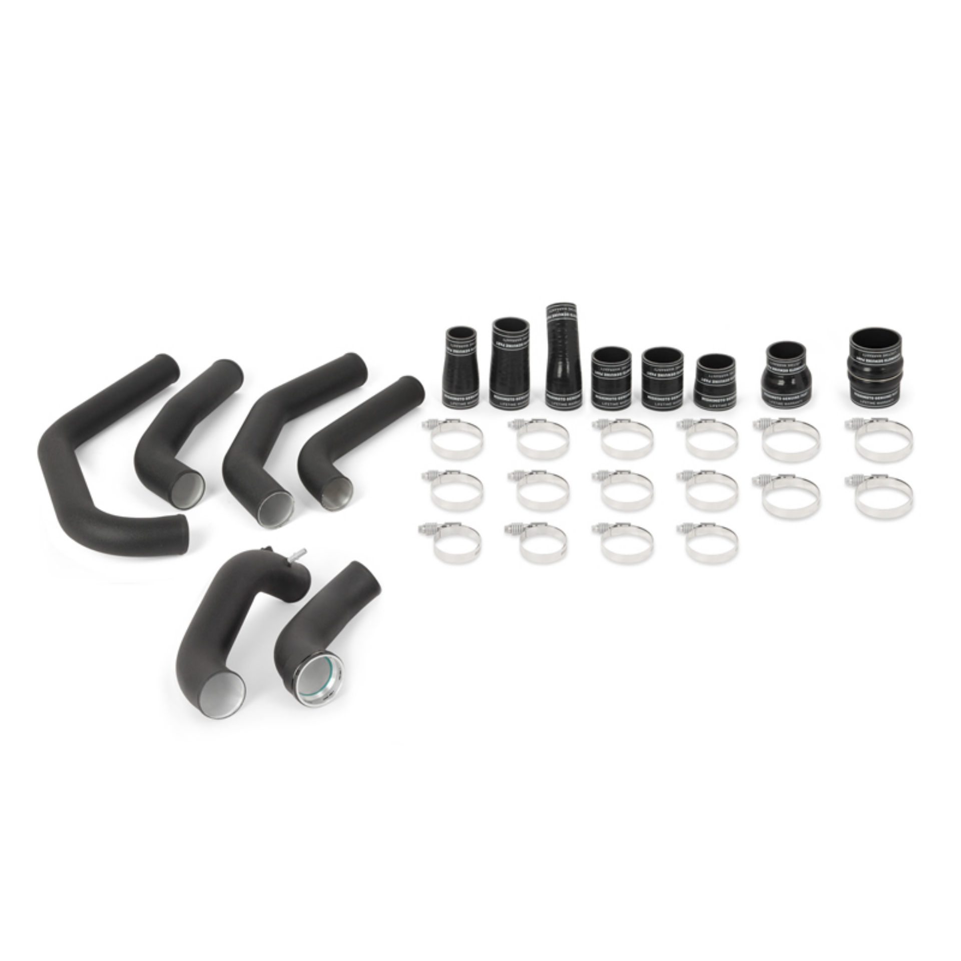 Picture of Mishimoto 15-17 Ford F-150 2-7L EcoBoost  I-C Pipe Kit - Wrinkle Black