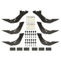 Picture of Westin 99-16 Ford F-250-350-450-550HD Reg-Supr Cab-Crew Premier Oval Nerf Step Bar Mount Kit - Blk