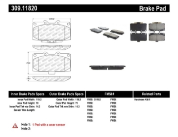 Picture of StopTech Performance 06-07 Subaru Impreza WRX-WRX STi Front Brake Pads