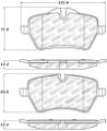 Picture of StopTech Performance 06-09 Mini Cooper-Cooper S Front Brake Pads
