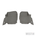 Picture of Westin 2017-2018 Ford Super Duty Regular-Super-Crew Cab Wade Sure-Fit Floor Liners Front - Gray