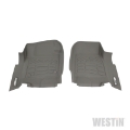 Picture of Westin 2017-2018 Ford Super Duty Regular-Super-Crew Cab Wade Sure-Fit Floor Liners Front - Gray