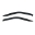 Picture of Westin 2009-2014 Ford F-150 Reg Cab Wade Slim Wind Deflector 2pc - Smoke