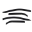 Picture of Westin 2007-2014 Chevrolet Suburban Wade Slim Wind Deflector 4pc - Smoke