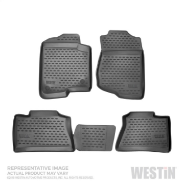 Picture of Westin 2016-2018 Honda Pilot 5 passenger Profile Floor Liners 4pc - Black