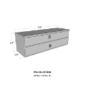 Picture of Westin-Brute HD Under Body 24in x 36in w-Top & Bottom Drawers - Aluminum