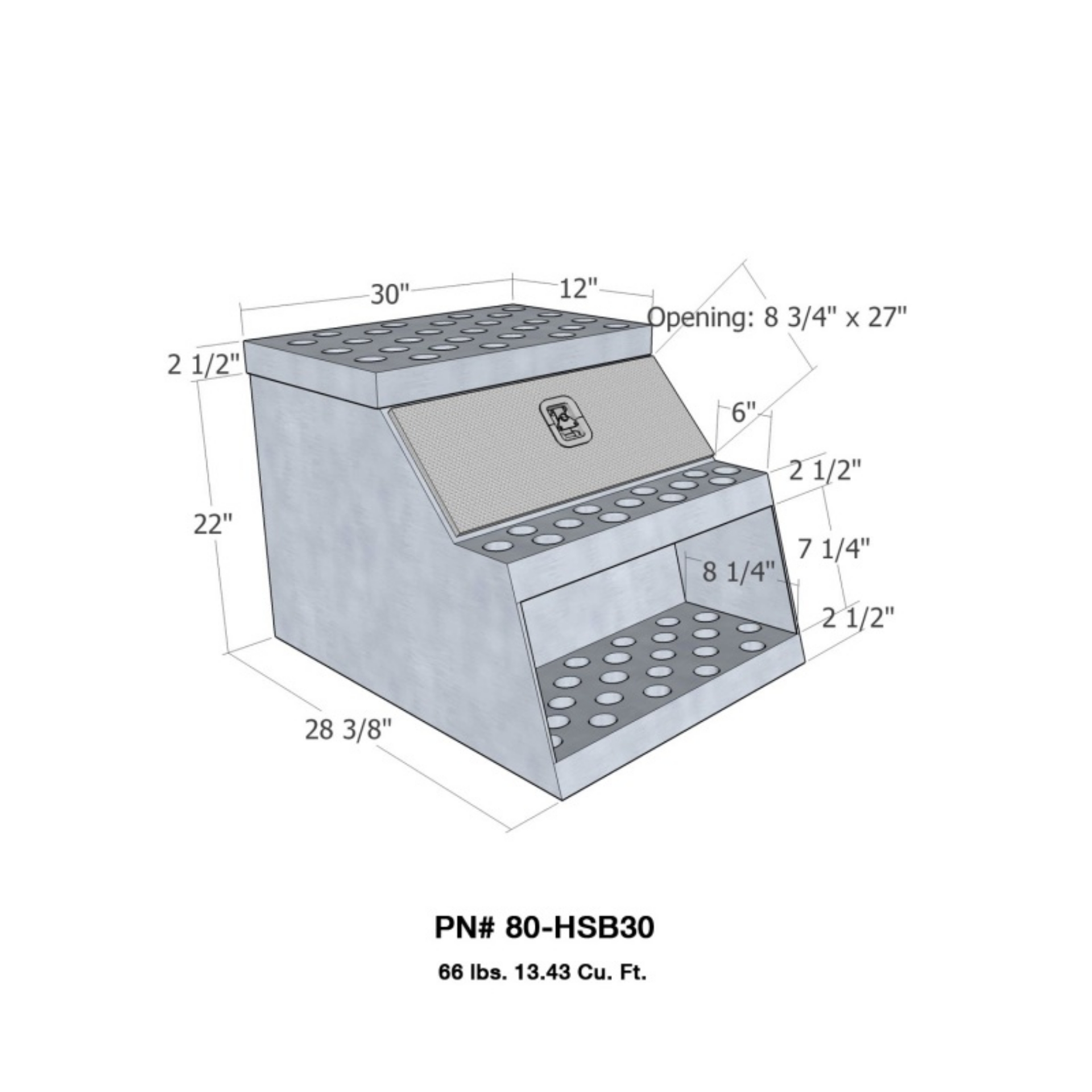 Picture of Westin-Brute HD Step Box 30in HD Step Box 30in - Aluminum
