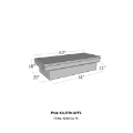 Picture of Westin-Brute Full Lid Mid Size - Down Size XOver Long Bed Only - Aluminum