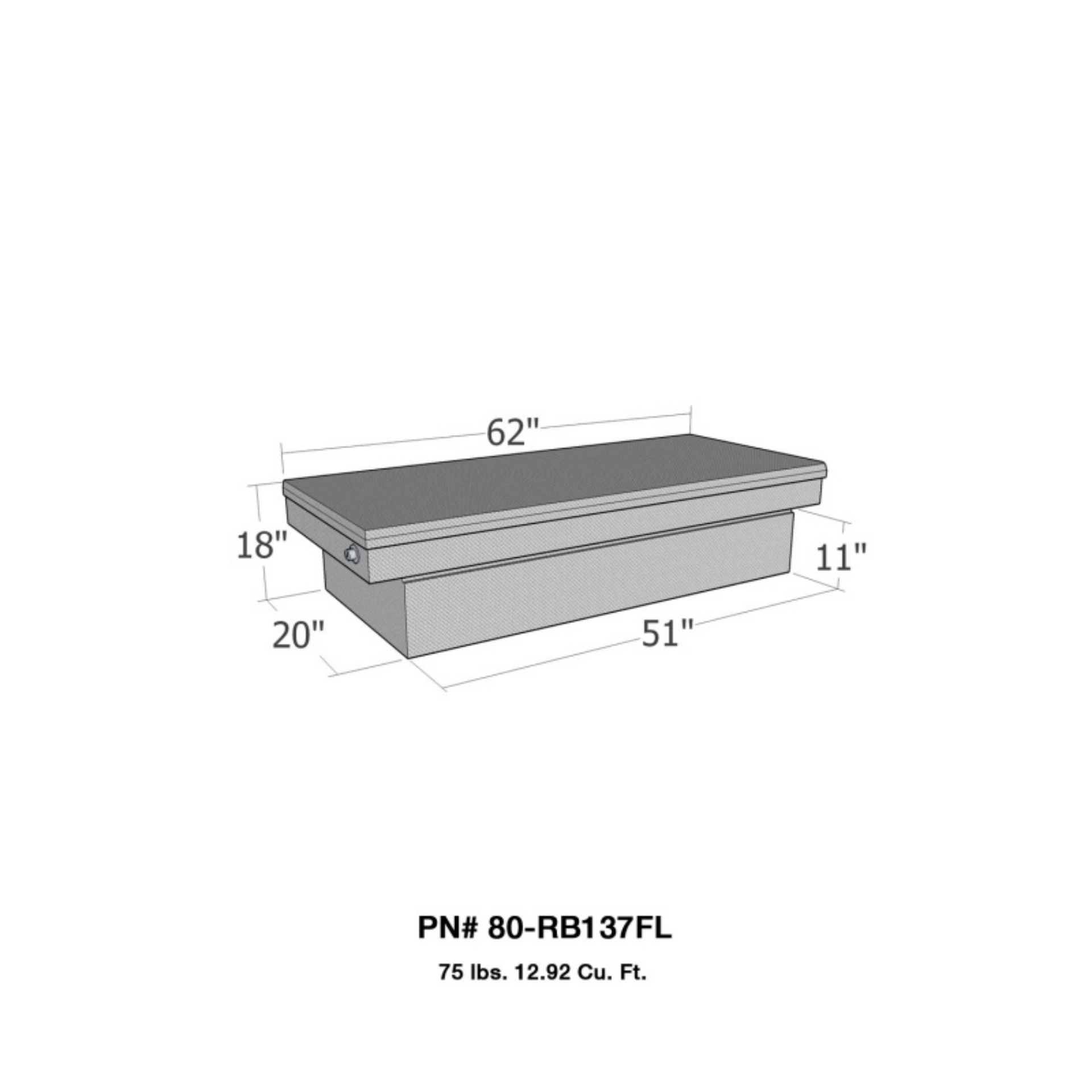 Picture of Westin-Brute Full Lid Mid Size - Down Size XOver Long Bed Only - Aluminum