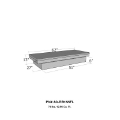 Picture of Westin-Brute Full Lid Mid Size-Down Size XOver LB & SB wide & shallow - Aluminum
