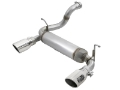 Picture of aFe Rebel Series 2-5in 409 SS Axle-Back Exhaust w- Polished Tips 2018+ Jeep Wrangler JL V6 3-6L