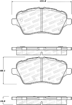 Picture of StopTech 14-18 Ford Fiesta Street Performance Front Brake Pads