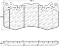 Picture of StopTech 12-17 Land Rover Range Rover Street Select Front Brake Pads