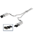 Picture of Ford Racing 2018+ Mustang GT 5-0L Cat-Back Extreme Exhaust System w- Quad Black Chrome Tips