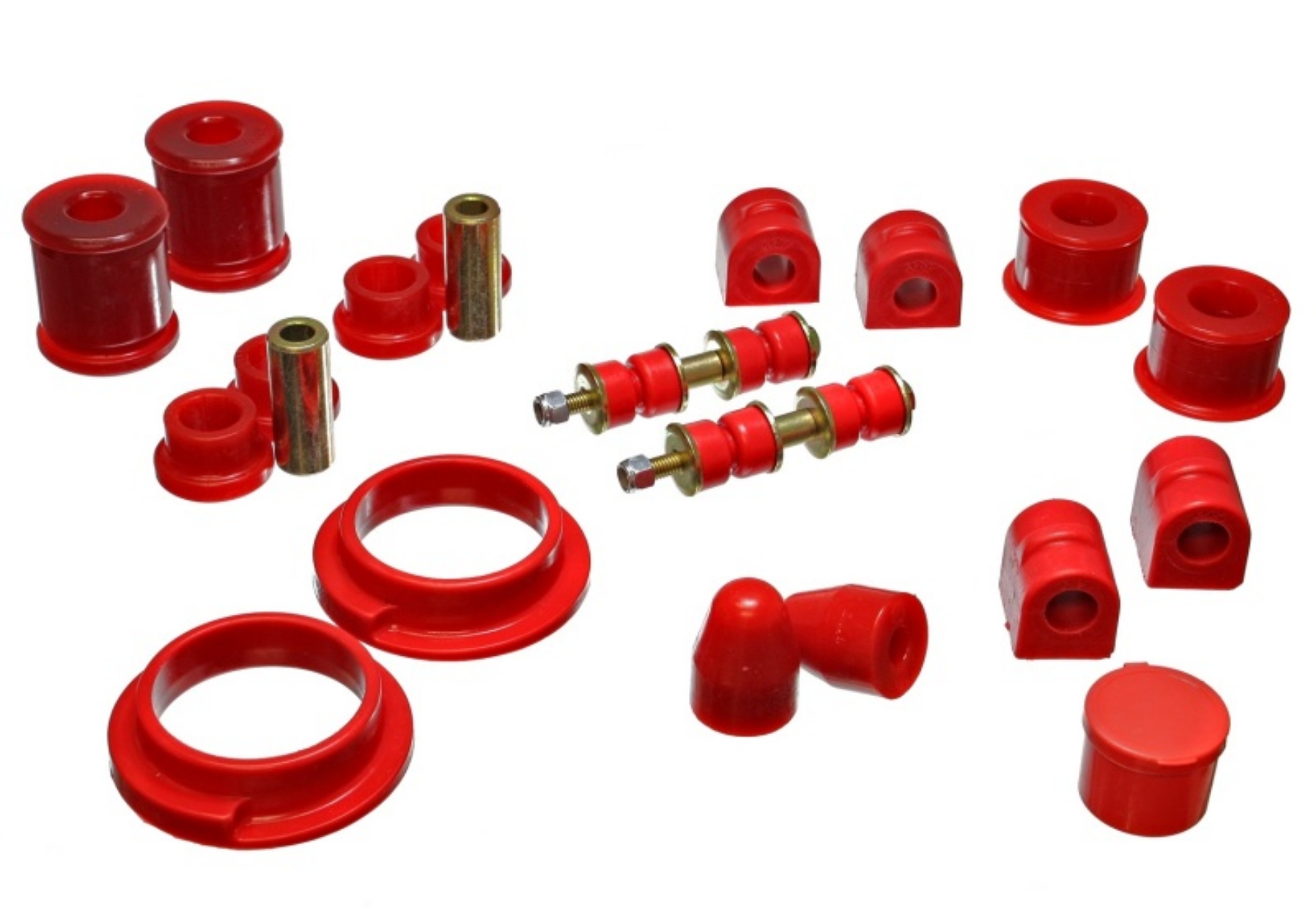 Picture of Energy Suspension 00-04 Ford Focus Red Hyper-flex Master Bushing Set