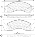 Picture of StopTech Sport Brake Pads w-Shims - Front