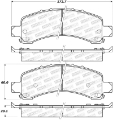 Picture of StopTech Sport Brake Pads w-Shims - Front