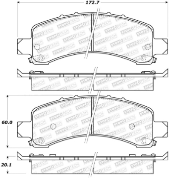 Picture of StopTech Sport Brake Pads w-Shims - Front