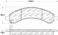Picture of StopTech Sport Brake Pads w-Shims - Front