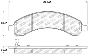 Picture of StopTech Sport Brake Pads w-Shims - Front