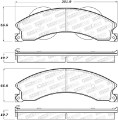Picture of StopTech Sport Brake Pads w-Shims - Front