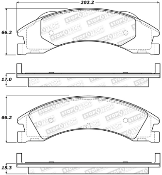 Picture of StopTech Sport Brake Pads w-Shims - Front