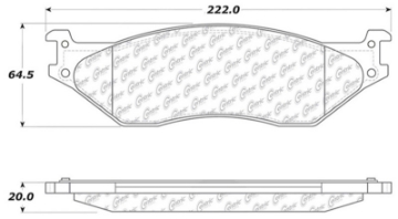 Picture of StopTech Sport Brake Pads w-Shims - Rear