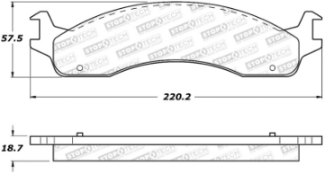 Picture of StopTech Sport Brake Pads w-Shims - Rear