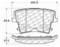 Picture of StopTech Sport Brake Pads w-Shims and Hardware