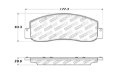 Picture of StopTech Sport Brake Pads w-Shims and Hardware