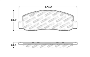 Picture of StopTech Sport Brake Pads w-Shims and Hardware