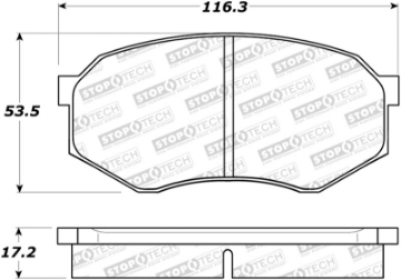 Picture of StopTech Sport Brake Pads w-Shims and Hardware - Front