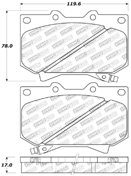 Picture of StopTech Sport Brake Pads w-Shims and Hardware - Front