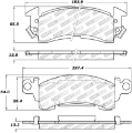Picture of StopTech Sport Brake Pads w-Shims and Hardware - Front