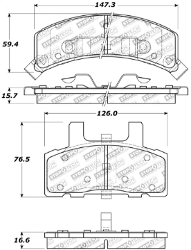 Picture of StopTech Sport Brake Pads w-Shims and Hardware - Front