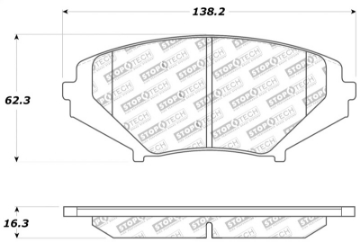 Picture of StopTech Sport Brake Pads w-Shims and Hardware - Front